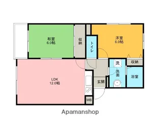 ロイヤルコートⅡ【101号室】の間取り