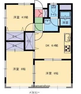 SKハイツ芝新町【6階】の間取り