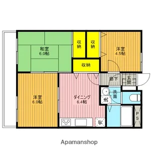 SKハイツ芝新町【4階】の間取り