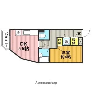 メープルコート芝【3階】の間取り