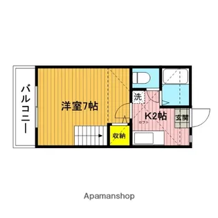 サザンハイツⅢ【105号室】の間取り