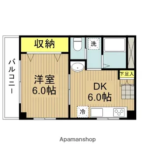 シンハイム蕨【208号室】の間取り