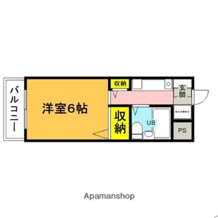 シャロンローズ【201号室】の間取り