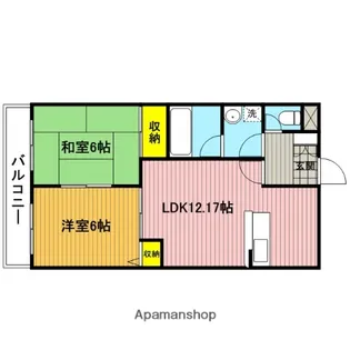 パインクレスト【1階】の間取り