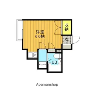 サントネージュ浜【203号室】の間取り