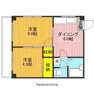 クレール川上【1階】の間取り