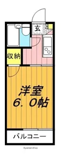 マイハイム蕨【102号室】の間取り