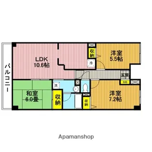 ツインズ浦和【2階】の間取り