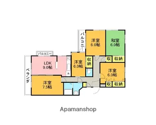 メゾンクレール【303号室】の間取り
