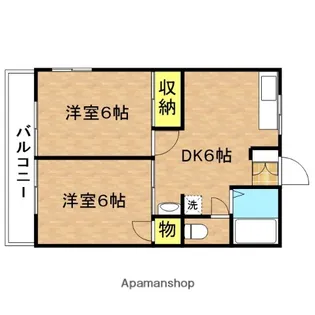シティハイムアルファ【1階】の間取り