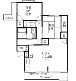 SKマンション11【1階】の間取り
