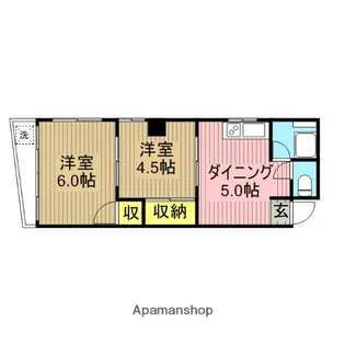 松川マンション【201号室】の間取り