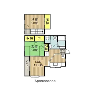 コートドール芝【201号室】の間取り