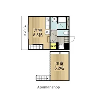 コートアネックスR−1【202号室】の間取り