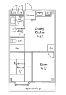 南町永旺ハイツ【2階】の間取り