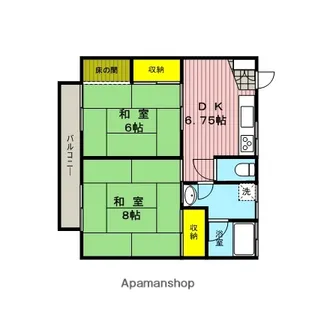 プロスパーハイム【201号室】の間取り