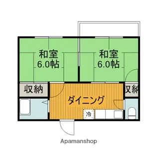 石川ハイツ(オサノ)【2階】の間取り
