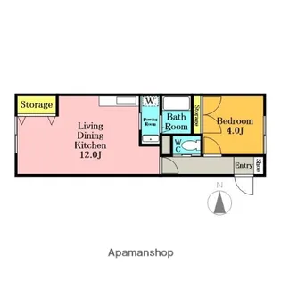 奥田ビル【403号室】の間取り