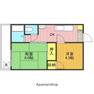 第7つくしマンション【203号室】の間取り
