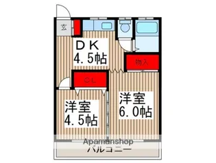 第二清美荘【202号室】の間取り