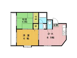 グレース広ヶ谷戸【305号室号室】の間取り