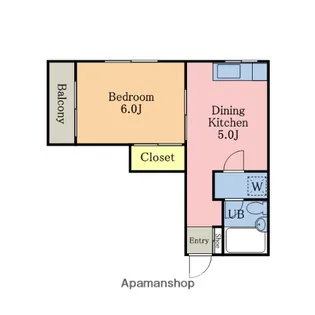 ロワール熊谷【103号室】の間取り