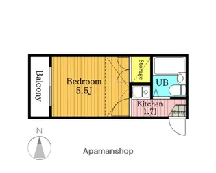 CURT HOUSE【102号室】の間取り