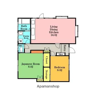藤ハイツ【101号室】の間取り