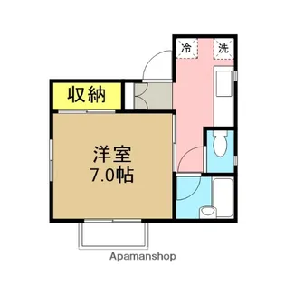 SAMAX MIMURA【102号室】の間取り