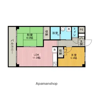カーサ丸幸【202号室】の間取り