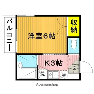 1Kの間取り画像