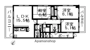 フォレストコート【2階】の間取り