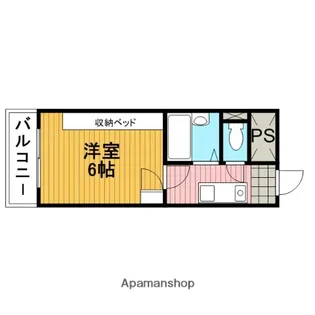 プラザ川口【2階】の間取り