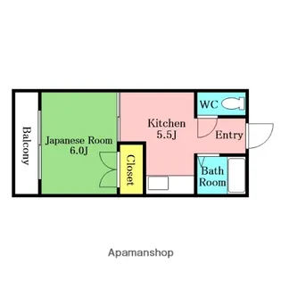 第1みよしハイツ【302号室】の間取り