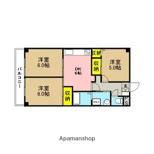 サンドミールさわらび【2階】の間取り