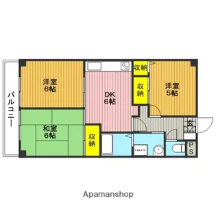 サンドミールさわらび【305号室】の間取り