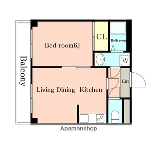 レジデンス清水【101号室】の間取り