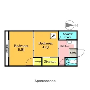 石森マンション【303号室】の間取り
