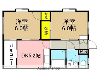 タキザワハイツ【3階】の間取り