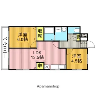 ウエストパレス蕨Ⅱ【5階】の間取り