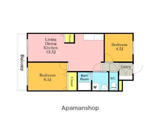 ウエストパレス蕨Ⅱ【5階】の間取り