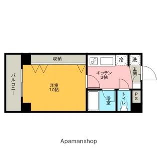 グリーンコート大門【308号室】の間取り