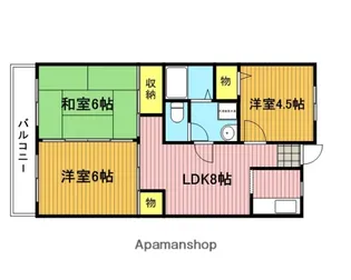 ノーブルクレイン【3階】の間取り
