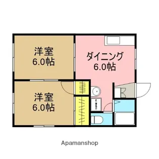 コート芝ファミール3【2階】の間取り