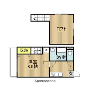 FONTANA WEST【201号室】の間取り