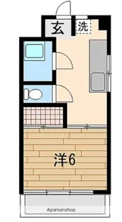 コートハウス芝【408号室】の間取り
