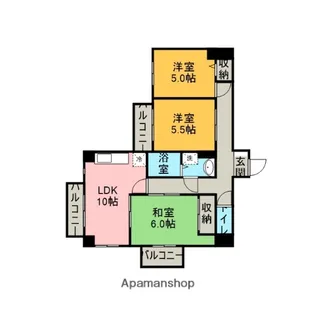 アメニティプラザ【501号室】の間取り