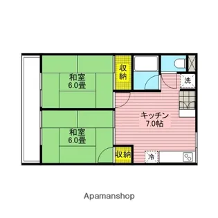 錦生コーポ【2階】の間取り