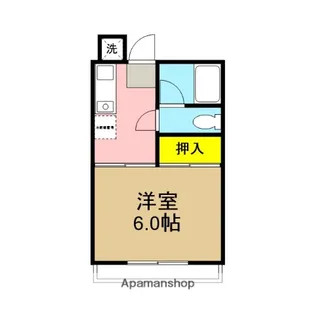 コーポ日野【1階】の間取り