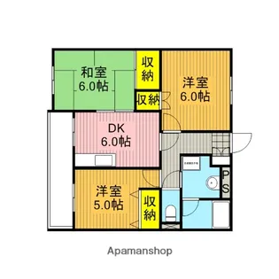 須賀第一ハイツ【1階】の間取り